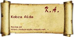 Kobza Aida névjegykártya